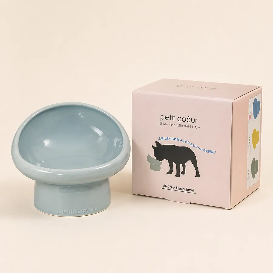 petit coeur 鼻ぺちゃ Food bowl